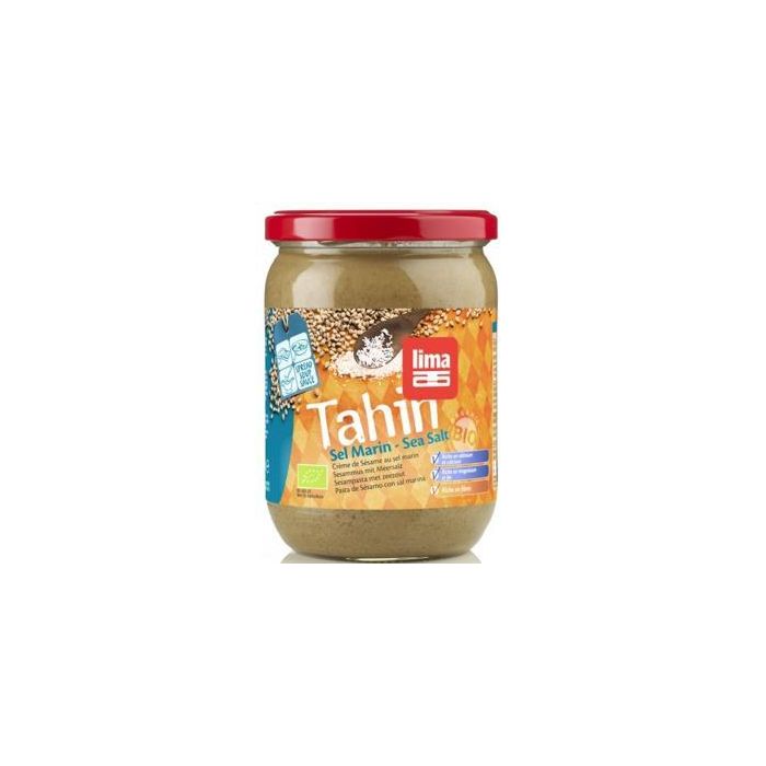 LIMA Tahin Tostado con Sal 500g, Crema de Sésamo Bio Ideal para Hummus y Untar