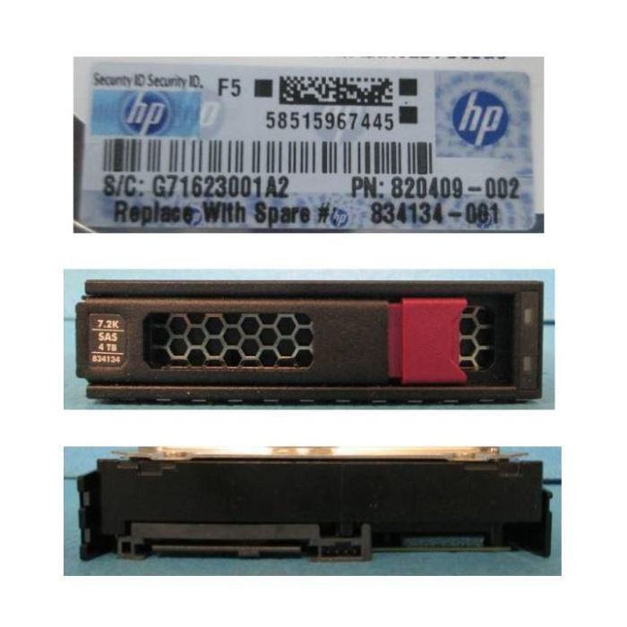 Hewlett Packard Enterprise 4TB 3.5" 12G SAS 7.2K RPM MDL LFF LP - Disco Duro Servidor 1