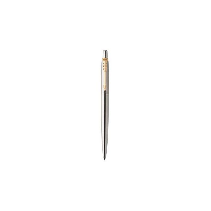 Parker Bolígrafo Jotter Acero Inoxidable con Adornos Dorados 0 Parker Bolígrafo Jotter Acero Inoxidable con Adornos Dorados 0