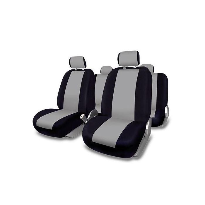 Abc Cs12 FUK10410 Juego Completo Fundas Asientos Coche Universales Sevilla Gris 5 Plazas 11 Piezas Compatible Airbag Abc Cs12 FUK10410 Juego Completo Fundas Asientos Coche Universales Sevilla Gris 5 Plazas 11 Piezas Compatible Airbag