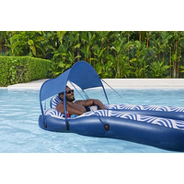 Bestway Colchoneta Hinchable con Parasol Comfort Plush 198x112 cm Playa y Piscina 43732 10