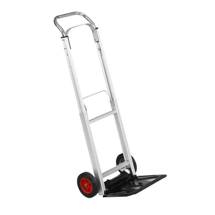 Meister Carro de Carga Plegable de Aluminio 90 kg, con Ruedas de 150 mm, Plataforma 240x385 mm, Ajustable y Robusto, Gris 3 Meister Carro de Carga Plegable de Aluminio 90 kg, con Ruedas de 150 mm, Plataforma 240x385 mm, Ajustable y Robusto, Gris 3