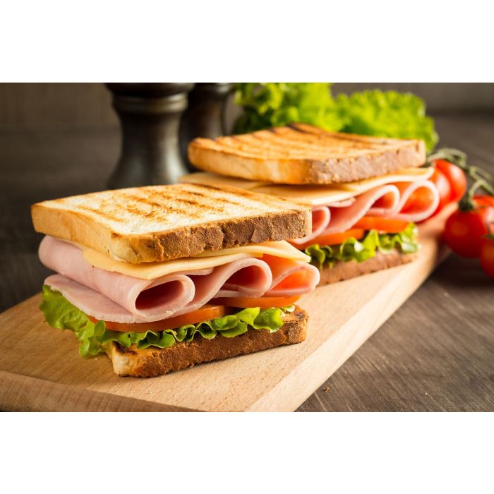 Basic Home Sandwichera Plana Blanca 700-800 W, 21.8 x 21.5 x 6.5 cm (4 Unidades)