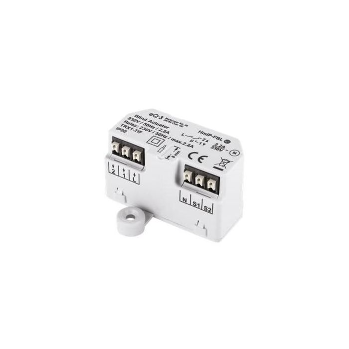 Homematic IP Jalousieaktor Unterputz – Transmisor Blanco, Rango 180m, IP20, 230V para Control de Persianas