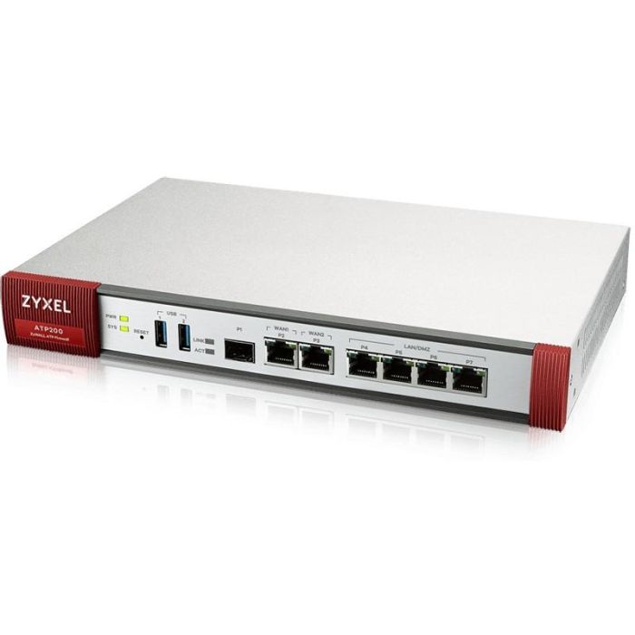 Zyxel ATP200 Firewall con 1 Año Security GOLD Pack, Rendimiento 2 Gbit/s, VPN 0.5 Gbit/s, UTM 450 Gbit/s 0 Zyxel ATP200 Firewall con 1 Año Security GOLD Pack, Rendimiento 2 Gbit/s, VPN 0.5 Gbit/s, UTM 450 Gbit/s 0