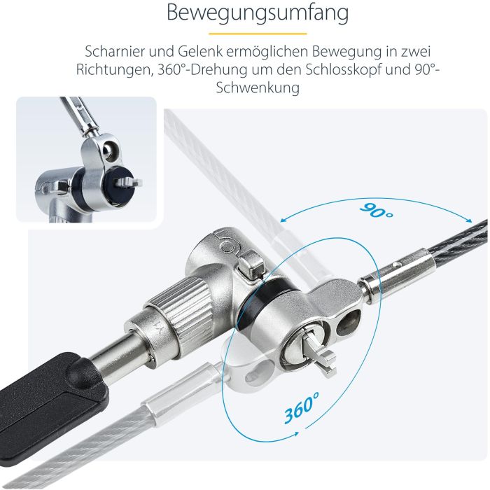 Videocámara de Vigilancia Startech UNIVKA25-LAPTOP-LOCK 7