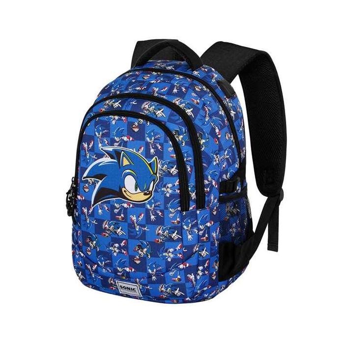Karactermania Mochila Sonic Run. Plus FAN Action 44x34x21 cm, Gran Capacidad, 3 Compartimentos, Bolsillo USB, Ripstop, Azul 4 Karactermania Mochila Sonic Run. Plus FAN Action 44x34x21 cm, Gran Capacidad, 3 Compartimentos, Bolsillo USB, Ripstop, Azul 4