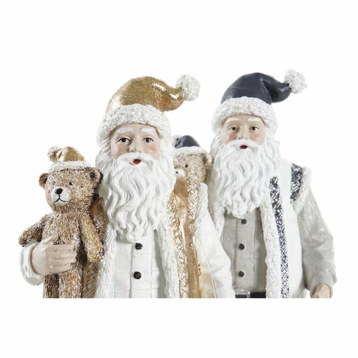 Figura Navidad Moderna DKD Home Decor Blanco Dorado 9 x 27 x 12 cm (2 Unidades) 1 Figura Navidad Moderna DKD Home Decor Blanco Dorado 9 x 27 x 12 cm (2 Unidades) 1