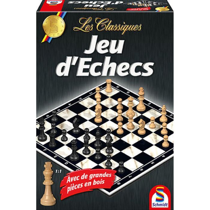 Schmidt Spiele Juego de Ajedrez Línea Clásica para 2 Jugadores, a partir de 9 años