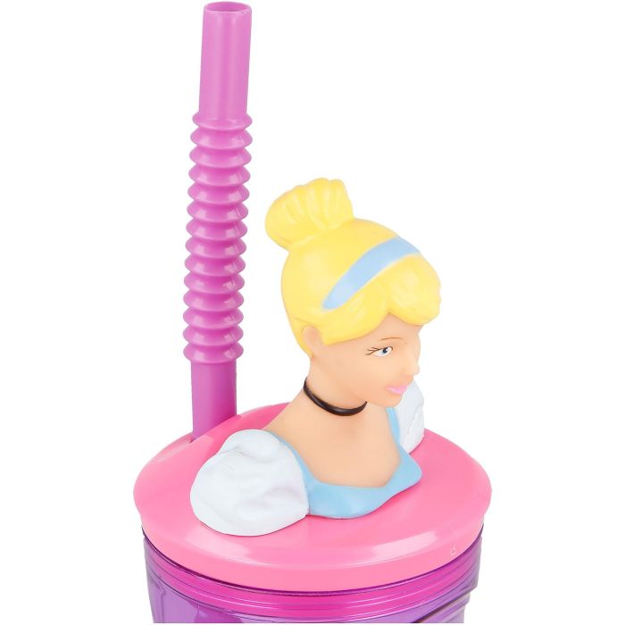 Disney Vaso con Pajita 360 mL Figura 3D Principesse CZ11334 5 Disney Vaso con Pajita 360 mL Figura 3D Principesse CZ11334 5