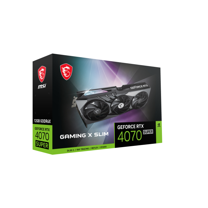 MSI GAMING GeForce RTX 4070 SUPER 12G X SLIM NVIDIA 12 GB GDDR6X 8