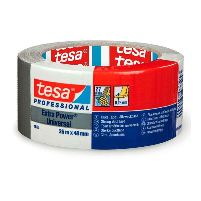 Cinta americana TESA Plateado (25 m x 48 mm) Cinta americana TESA Plateado (25 m x 48 mm)