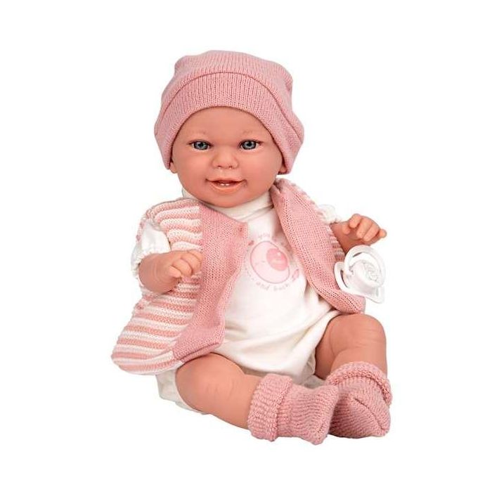 Muñeca elegance 35 cm babyto rosa c/mecanismo risa try me 4