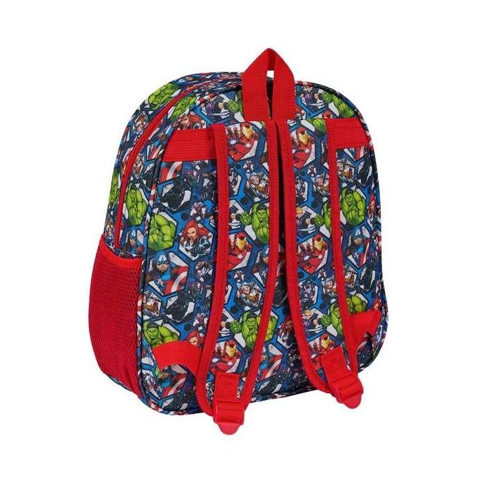 Mochila Escolar The Avengers Negro Rojo 27 x 33 x 10 cm 2