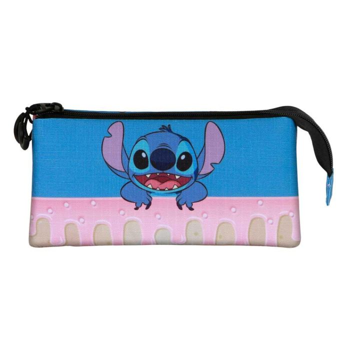 Estuche Portatodo Triple Cake Disney Lilo y Stitch Azul 1