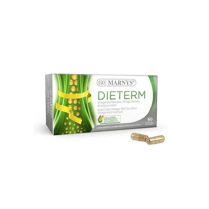 Dieterm Vinagre, Té Rojo, Cromo, Citrus - Quema Grasas y Control de Peso 60 Comprimidos