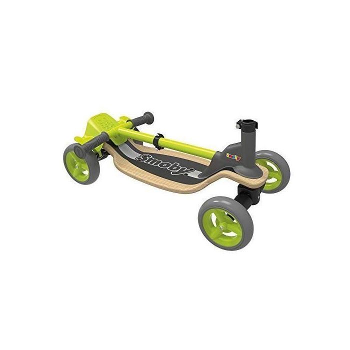 Patín de madera SMOBY de 4 ruedas - Manillar ajustable - Plegable 1 Patín de madera SMOBY de 4 ruedas - Manillar ajustable - Plegable 1