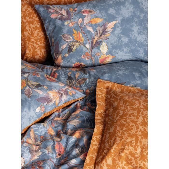 Juego de cama - 1 funda nórdica 220x240 cm + 2 fundas de almohada 60x60 cm - 100% algodón - Mostaza 1 Juego de cama - 1 funda nórdica 220x240 cm + 2 fundas de almohada 60x60 cm - 100% algodón - Mostaza 1