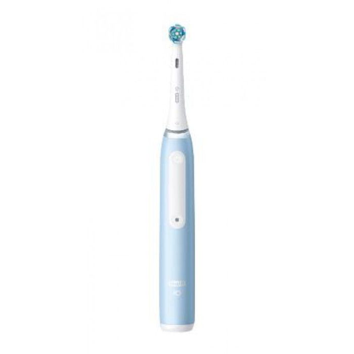 Oral-B iO3s Cepillo de dientes eléctrico - Azul - Conexión Bluetooth, 2 cabezales, 1 estuche de viaje