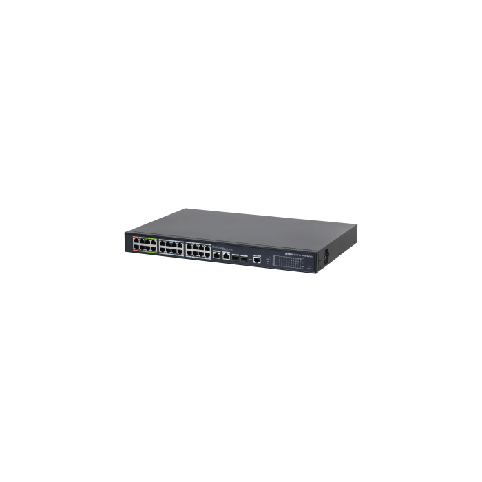 (Dh-Lr2226-24Et-360-V2) Dahua Switch L2 Epoe Gestionable 24 Puertos 10/100 (8 Epoe/Eoc + 16 Poe) + 2 Uplink Combo Gigabit/Sfp 1