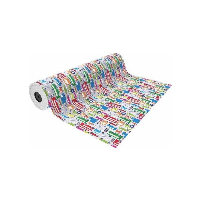 Papel De Regalo Bobina Basika 31 Cm X 80 M (2 Kg Aprox.) Infantil (In1504-A 31 Cm)