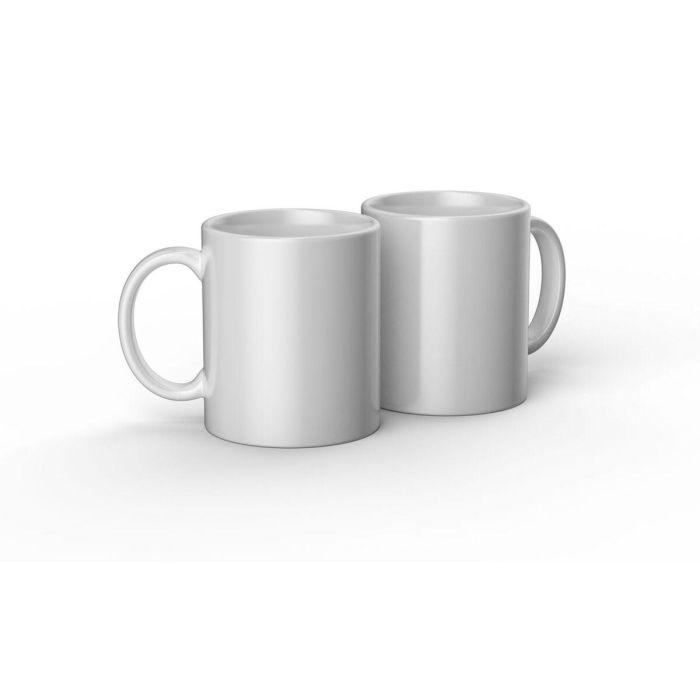 Taza Personalizable para Plotter de corte Cricut 12 Oz Blanco Cerámica (2 Unidades)