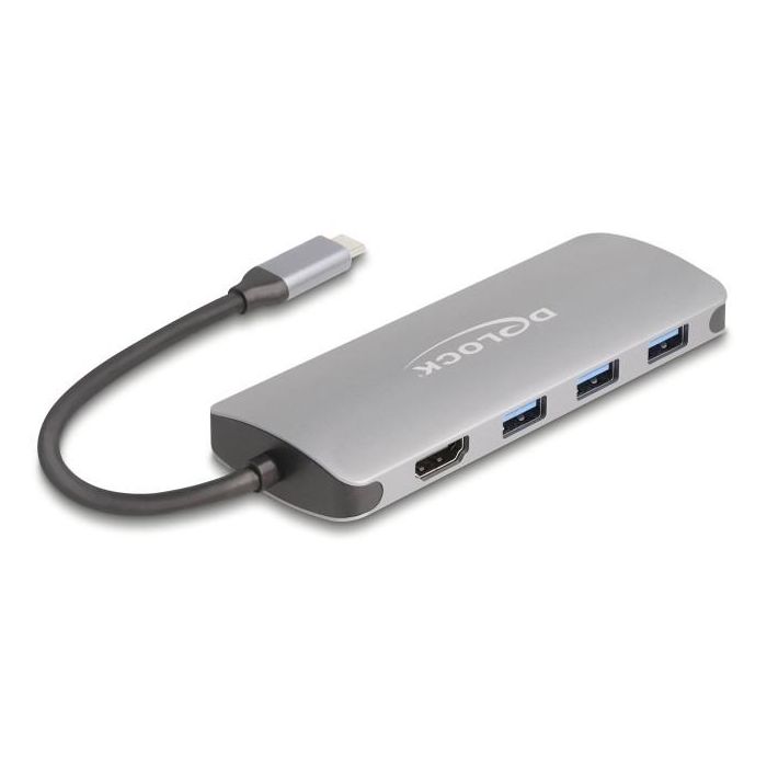 DELOCK 7 Port USB 10 Gbps Hub und 4K HDMI Ausgang mit USB Type-C Anschluss und PD 3.0 90 Watt 0 DELOCK 7 Port USB 10 Gbps Hub und 4K HDMI Ausgang mit USB Type-C Anschluss und PD 3.0 90 Watt 0