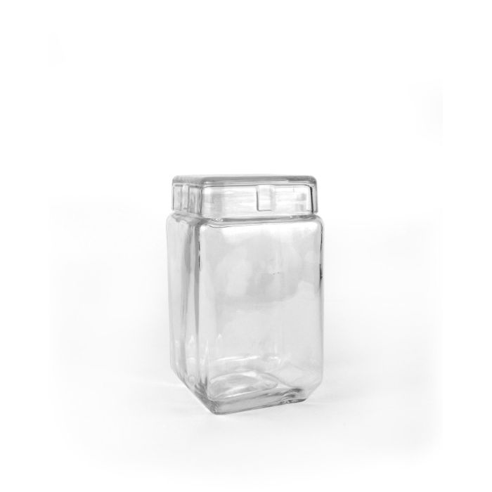 La Mediterranea Tarro Vidrio Cube 1600Ml 11 x 19.5 x 11 cm (12 Unidades) La Mediterranea Tarro Vidrio Cube 1600Ml 11 x 19.5 x 11 cm (12 Unidades)
