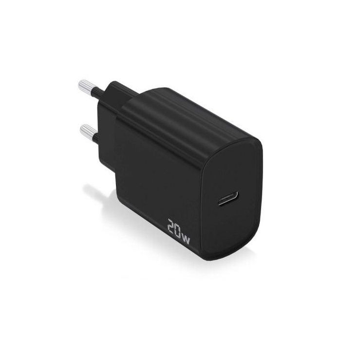 AISENS - CARGADOR USB-C PD3.0 1 PUERTO 1xUSB-C 20W, NEGRO