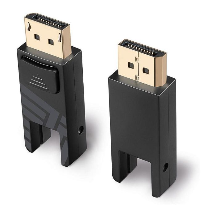 LINDY 38482 Cable Híbrido de Fibra Óptica DisplayPort 1.4, 30 m, Mini DisplayPort Macho a Macho, 8K 7680x4320, 120 Hz, 32.4 Gbit/s, Negro
