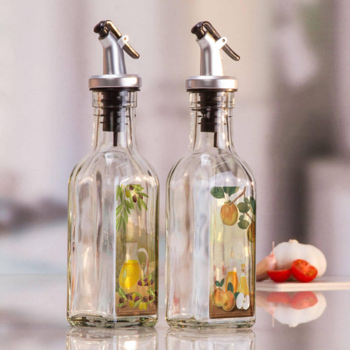 Set de 2 aceiteras de vidrio 170 ml Anna (24 Cajas) 3 Set de 2 aceiteras de vidrio 170 ml Anna (24 Cajas) 3