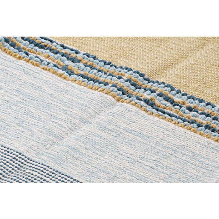DKD Home Decor Alfombra Moderna Multicolor de Algodón, Yute y Poliéster 230x160 cm (2 Unidades) 2