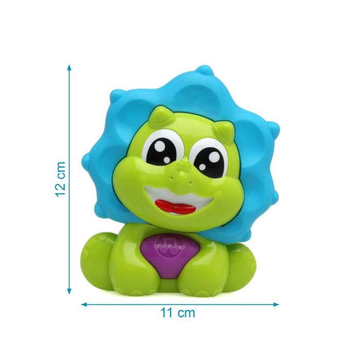 KioKids Mordedor Sonajero Musical Dinosaurio Verde y Azul para Bebés | Alivia Dentición y Estimula Sentidos, Motricidad Fina +3 Meses 3 KioKids Mordedor Sonajero Musical Dinosaurio Verde y Azul para Bebés | Alivia Dentición y Estimula Sentidos, Motricidad Fina +3 Meses 3