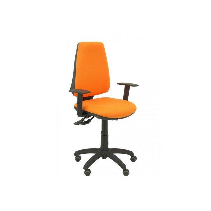 Silla Piqueras Y Crespo Elche S Brazos Regulables Mecanismo Sincro De Doble Maneta Gran Confortabilidad Regulable En Altura Ruedas De Parquet Asiento Y Respaldo Tapizado Bali Naranja