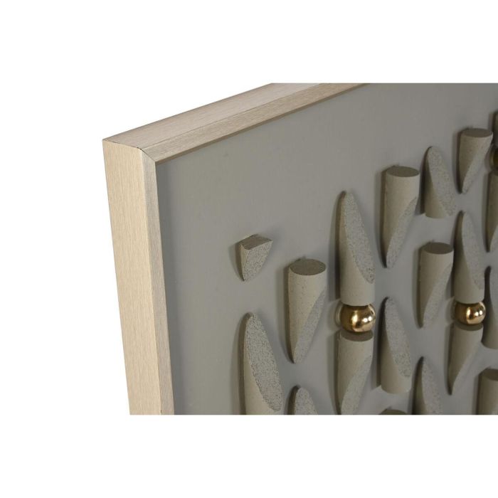 DKD Home Decor Cuadro Abstracto Estilo Urban Lienzo y PS Verde Gris 120x90 cm Profundidad 3.5 cm Set de 2 Unidades 3