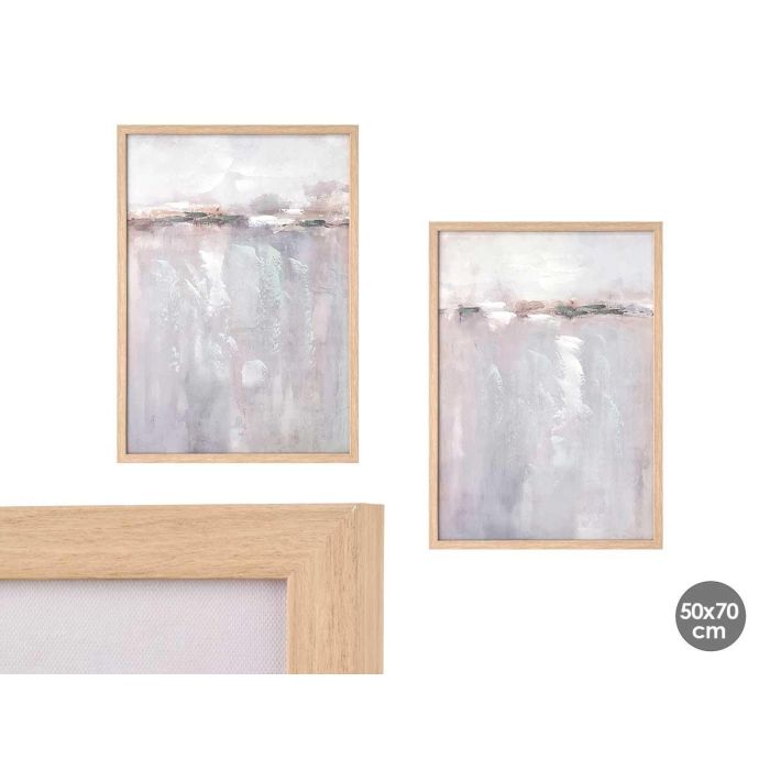 Cuadro Lienzo Marco Natural Puerto Surtidos 50x70 cm - Giftdecor (6 Unidades) Cuadro Lienzo Marco Natural Puerto Surtidos 50x70 cm - Giftdecor (6 Unidades)