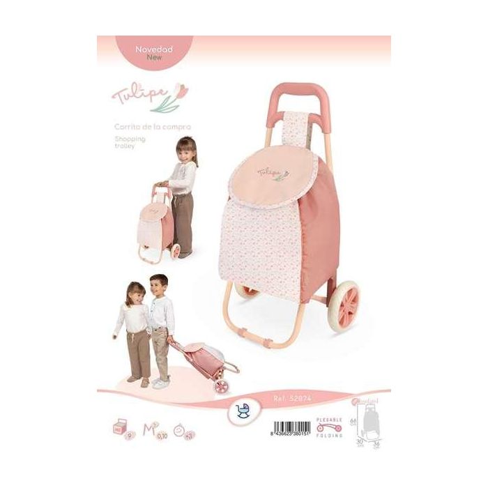 Carro compra rosa tulipe 66x36x30 cm 5 Carro compra rosa tulipe 66x36x30 cm 5