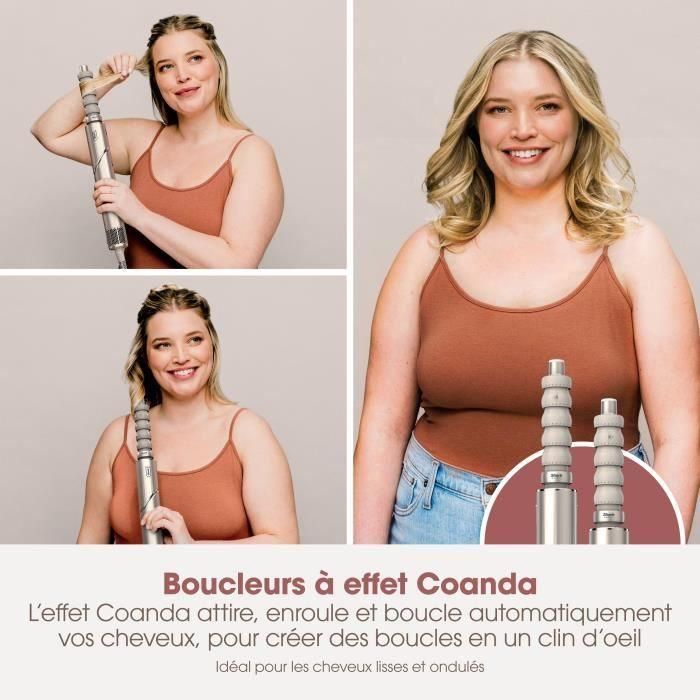 Shark HD426SLEU FlexStyle: Secador de Pelo y Moldeador de Cabello 2 en 1, Potencia de 1400W, con 3 Accesorios Incluidos, Color Champán 2 Shark HD426SLEU FlexStyle: Secador de Pelo y Moldeador de Cabello 2 en 1, Potencia de 1400W, con 3 Accesorios Incluidos, Color Champán 2