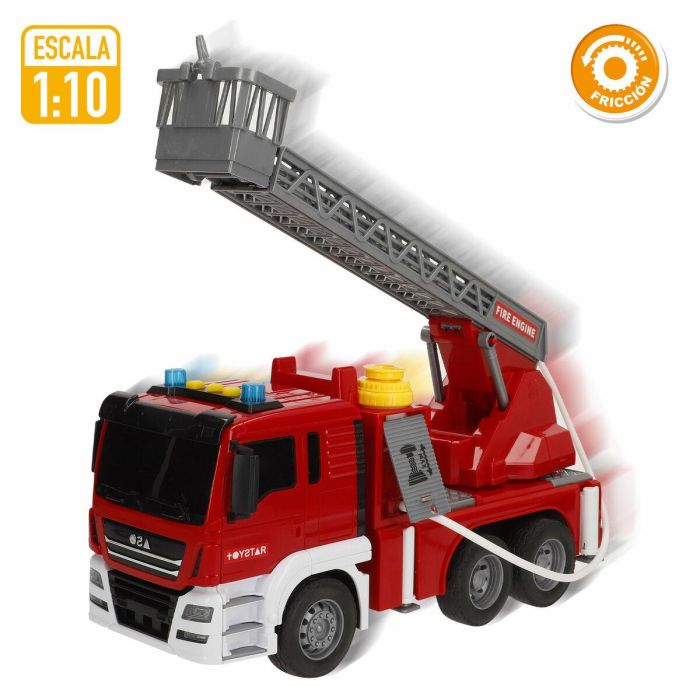 Camión de Bomberos con Luz y Sonido Speed & Go 34 x 25 x 12 cm (4 Unidades) 5 Camión de Bomberos con Luz y Sonido Speed & Go 34 x 25 x 12 cm (4 Unidades) 5