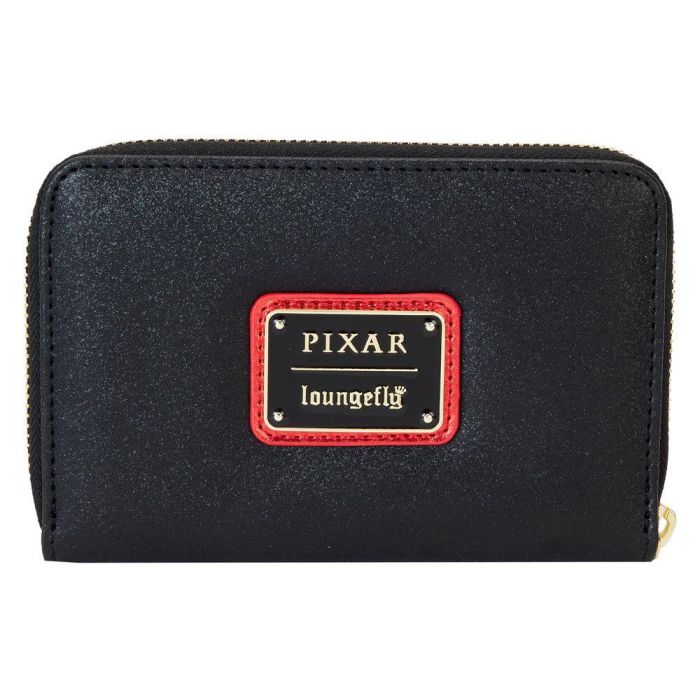 Loungefly Cartera 20th Anniversary Los Increíbles Disney Pixar Billetera de Piel Vegana Metalizada con Cremallera y Ranuras para Tarjetas