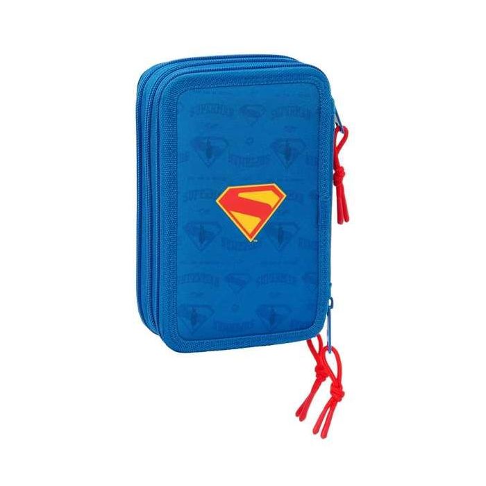 Safta Plumier Escolar Superman, 3 Compartimentos con 37 Piezas, 195x125x55 mm 1 Safta Plumier Escolar Superman, 3 Compartimentos con 37 Piezas, 195x125x55 mm 1