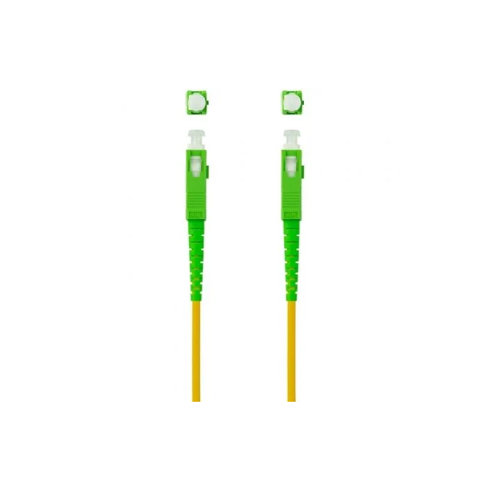 Nano Cable 10.20.0015 Cable de Fibra Óptica SC/APC a SC/APC Monomodo G657A2 LSZH 15m Amarillo 1