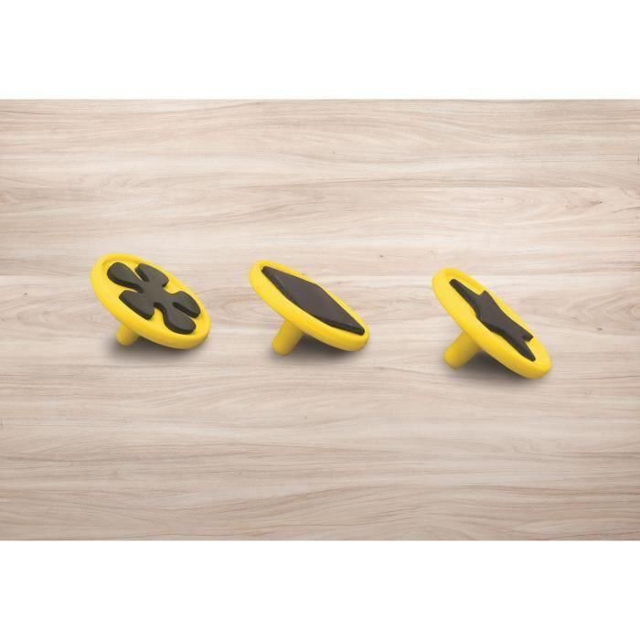 Lexibook PAT 'PATROUILLE Pizarra mágica A5 borrable | Bolígrafo y 3 sellos magnéticos (estrella, flor, cuadrado) multicolor 3