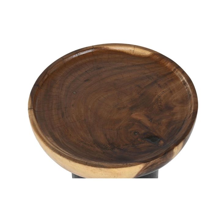 Mesita Auxiliar Item Home DKD Home Decor Negro Natural 35 x 46 x 35 cm 3 Mesita Auxiliar Item Home DKD Home Decor Negro Natural 35 x 46 x 35 cm 3