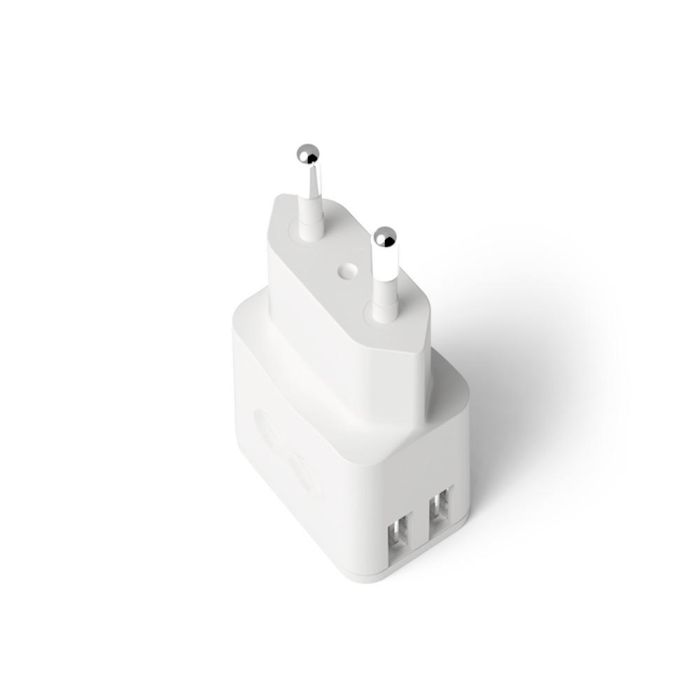 Cargador De Pared Groovy 2 Usb Color Blanco 2