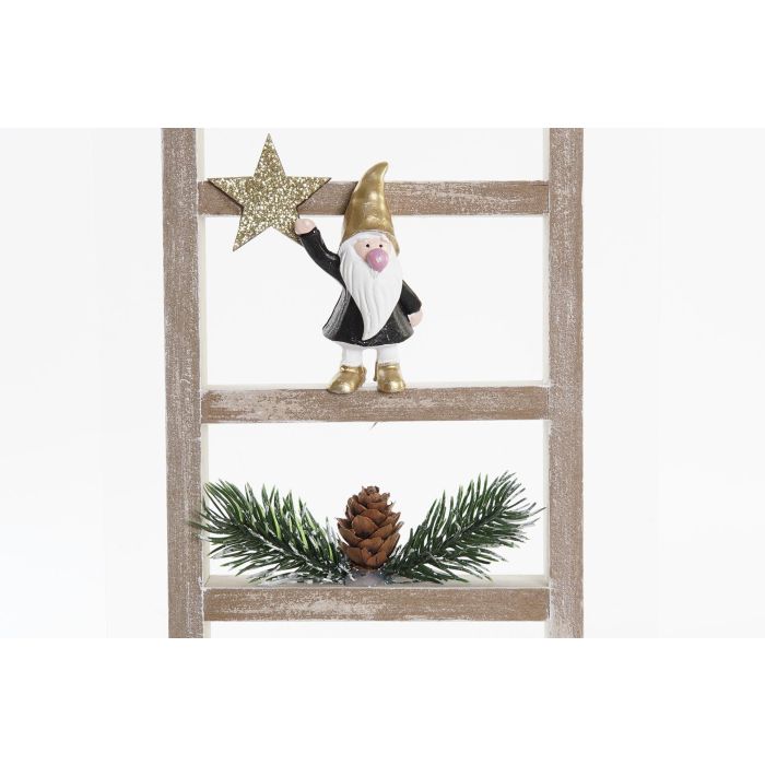 Decoracion Navidad Moderna DKD Home Decor Negro Blanco 3.8 x 35 x 11.5 cm (6 Unidades) 2