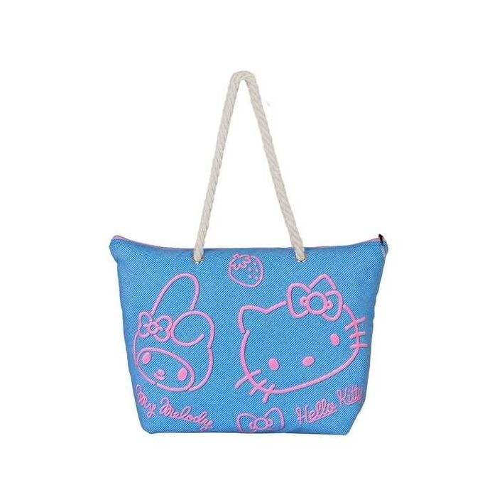 Karactermania Bolsa de Playa Soleil Hello Kitty Denim, Polyester, 52 x17 x37 cm 2