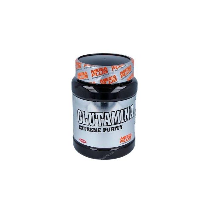 MEGA PLUS L-Glutamina Limón en Polvo 300Gr para Recuperación y Masa Muscular Post-Entrenamiento