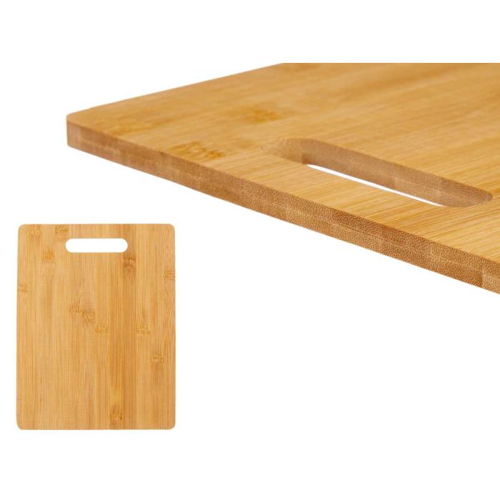 Tabla Cortar Bambu Rectangular Con Asa 38X28 Cm Kinvara (12 Unidades) 3 Tabla Cortar Bambu Rectangular Con Asa 38X28 Cm Kinvara (12 Unidades) 3