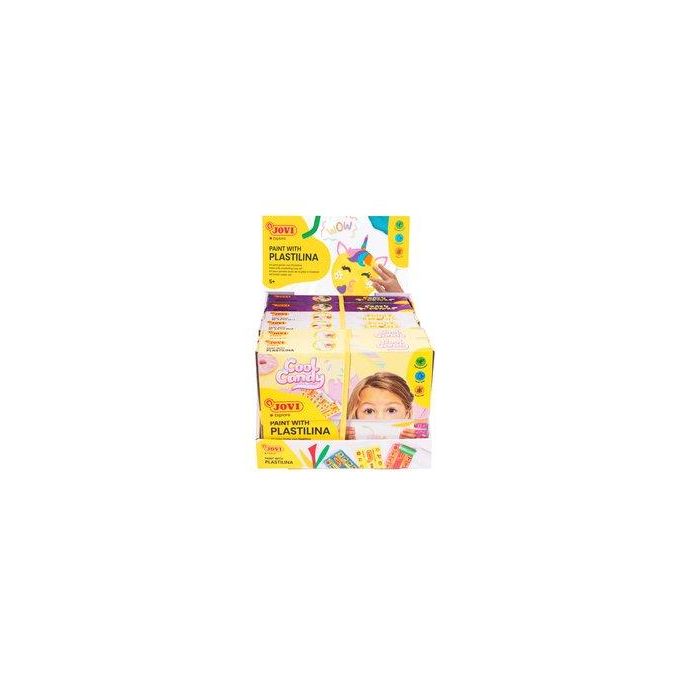 Plastilina Jovi Pintar Con Plastilina Kit Surtido Expositor De 6 (2 Kits Cool Candy + 2 Kits Funny Emojis + 2 Kits Crazy Monsters)